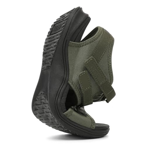 Image of UBFEN Womens Hiking Water Sport Sandals with Arch Support | 3 Adjustable Straps, Cushioned Footbed, Non-Slip, Comfortable Walking for Athletic Outdoor Summer Beach