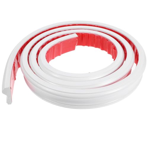 Moldura de pared autoadhesiva lavable e impermeable con PVC blanco 2m 2