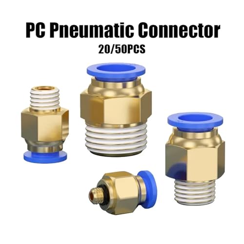 Conector rápido neumático de 10mm unión recta PC10-01 accesorios para aire 20pcs 4