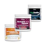 Jigsaw Pickleball Hydration Stack | Potassium Cocktail (Orange), Electrolyte Supreme (Berry-Licious), and MagSoothe (Raspberry Lemonade), 60 Servings (Jar)
