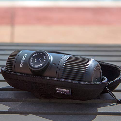 Wacaco Nanopresso Portable Espresso Maker Bundled With Nanopresso Protective Case, Upgrade Version Of Minipresso, 18 Bar Pressure, Extra Small Travel Coffee Maker, Manually Operated #TOP6