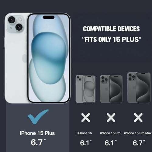 Image of Kratos Soft Silicone Case Cover Compatible with iPhone 15 Plus - Everyday Comfort Protection, Wireless Magnetic Charging Case with Raised Edge Camera & Screen Protection, Shock-Resistant Design