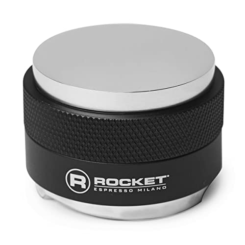 Rocket Espresso Coffee Distributor | Espresso Distribution Tool | 2-in-1 Tamper & Leveler | (Black)