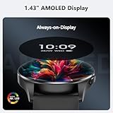 Blackview Smart Watch for Men Women Answer/Make Call, 1.43" AMOLED Ultra-HD Screen Fitness Watch with Heart Rate/Sleep/SpO2/Stress Monitor, 110+Sports IP68 Waterproof Activity Tracker for iOS Android - Image 2