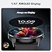 Blackview Smart Watch for Women Men (Make/Answer Calls),1.43''AMOLED Touchscreen Fitness Tracker with 100+ Sports Modes, Heart Rate/SpO2/Sleep Monitor/2 Straps, Smartwatch for iPhone & Android