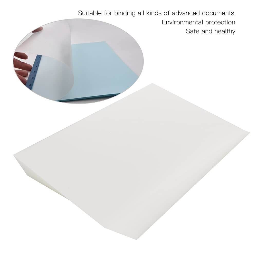 Film de couverture de reliure Transparent, fournitures de bureau, Surface sans rayures pour l'artisanat, 100 pièces