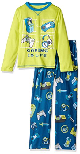 Komar Kids Boys' Long Sleeve 2 Piece Pajama Set