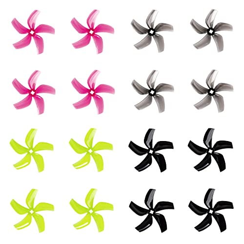 GEMFAN 76mm 5-Blade PC Props 3inch Propellers for FPV Drone 1408-1606 Motors RC FPV Racing Drone 16pcs 8CW 8CCW