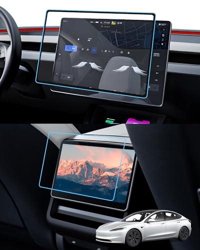 Accessoires Tesla Model 3 Highland protecteur d'écran 15.4 et 8 pouces en verre trempé 2024 2025 2026