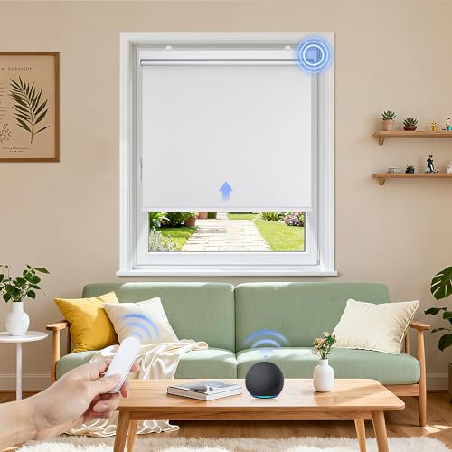 Grandekor Elektrische Rollos Innen, Verdunklungsrollo ohne Bohren mit...
