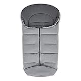 Maße: 95,5 x 48,0 cm ABC Design Winterfußsack Fashion Design - gepolsterter Fußsack für kühlere Temperaturen - variable Anpassung an den Gurt des Kinderwagens - Farbe: tin