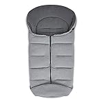 ABC Design Winterfußsack Fashion Design - gepolsterter Fußsack für kühlere Temperaturen - variable Anpassung an den Gurt des Kinderwagens - Farbe: tin