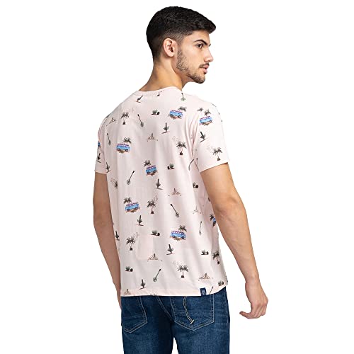 Image of Being Human Cactus Green Regular Fit Round Neck Men's T-Shirt Clothing