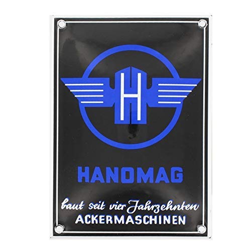 Vintage Hanomag Ackermaschinen Blechschild Metallschild Blechschild 20,3 x 30,5 cm