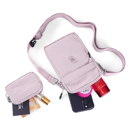 Image of BAG IN Small Crossbody Bag for Women with Detachable Pouch - Multi-Color Travel Shoulder Bag, Light weight Phone Purse with Adjustable Strap
