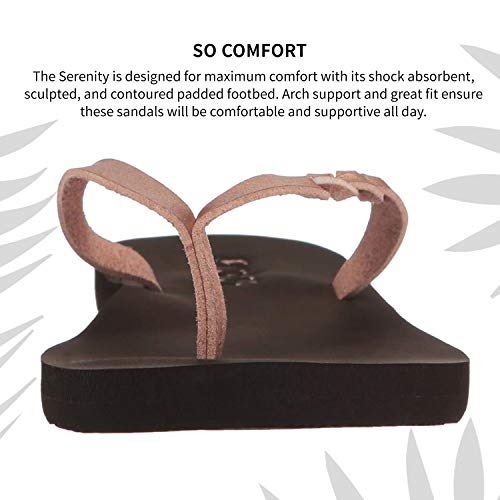 Flojos Women's Serenity Flip-Flop, Rosegold, 11 #TOP1