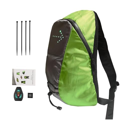 Sac à dos de vélo clignotant à 4 signaux LED rechargeables pour sécurité extérieure