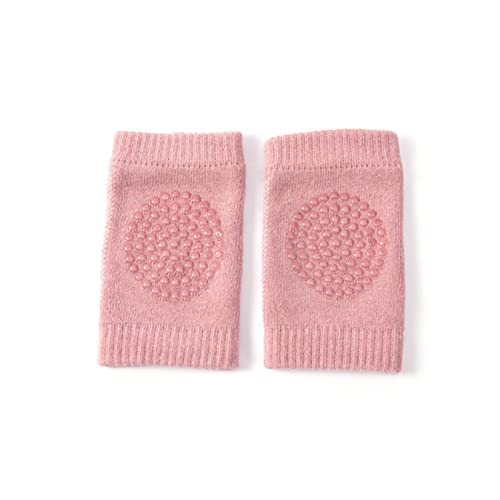 Joelheira Para Bebê Antiderrapante Macia Protetor Engatinhar Infantil (Rosa)