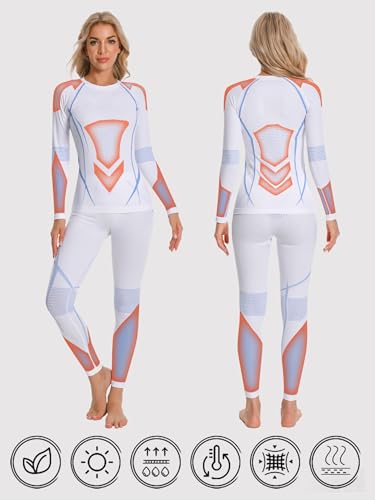 ATTRACO Thermal Underwear Set for Women Ski Base Layer for Cold Weather Thermal Long John2