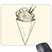Produktbild beatChong Stäbchen Sesam Cone Ice Cream Anti-Rutsch-Gummi Mousepad Spiel Büro Mauspad Geschenk