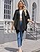 Ferand Women's Cable Knit Shawl Wraps Cross Front Lightweight Poncho Sweater for Fall Winter Fashion, Black