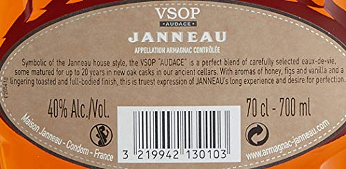 Janneau Grand Armangnac VSOP 40% 0,7 ltr. - Image 5