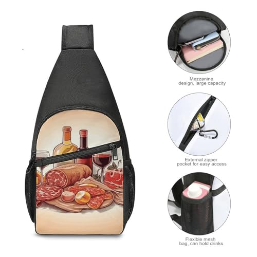 Bolso bandolera cruzado para viaje y senderismo miniatura 5