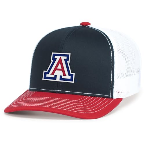 Pacific Headwear NCAA Arizona Mens Contrast Stitch Trucker Snapback