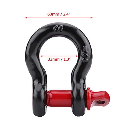 Algemas Galvanizadas De Serviço Pesado D Para Reboque De Recuperação De Veículos 2 Tamanhos - Kit De