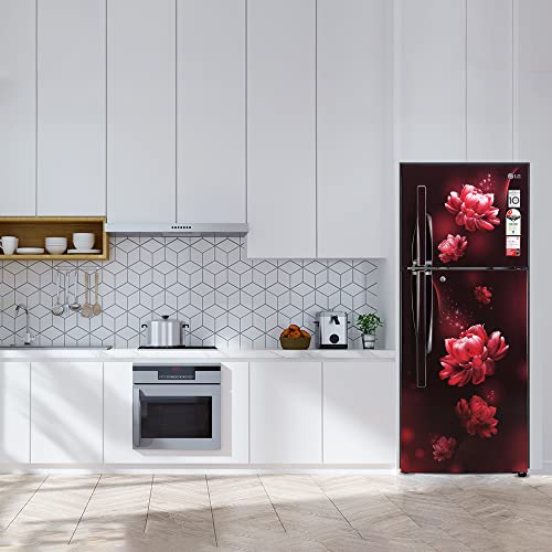Image of LG 240 L 2 Star Frost-Free Smart Inverter Double Door Refrigerator (2023 Model, GL-S292RSCY, Scarlet Charm, Convertible)