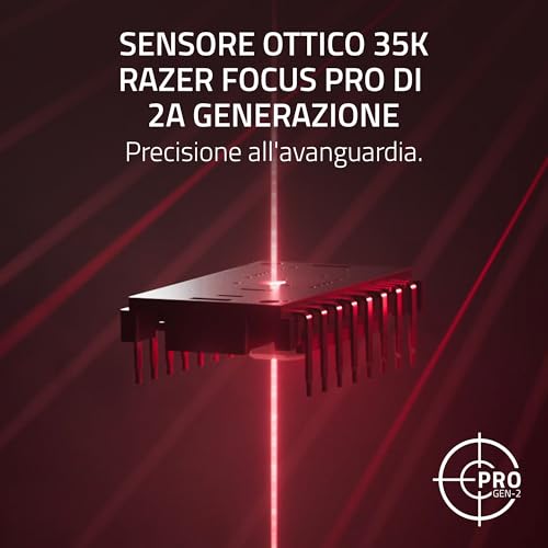 Razer Viper V3 Pro Sentinels Edition - Mouse Da Gioco Esports Senza Fili Ultraleggero - Hyperpolling 8K Hz - Sensore Focus Pro 35K Dpi (54G Di Peso, Hyperspeed Wireless, 95 Ore Batteria) Sentinels - 3