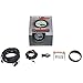 MaxTow Double Vision 35 PSI Turbo Boost Gauge Kit - Includes Electronic Pressure Sensor - White Gauge Face - Green LED Illuminated Dial - Analog & Digital Readouts - for Trucks - 2-1/16