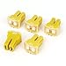 5 Pcs Yellow 60A 32V Female Push in Blade Cartridge PAL Fuse for Car