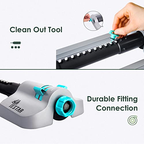 Yestar Sprinklers For Yard Heavy Duty Water Sprinkler For Lawn Oscillating Sprinkler Large Area Unique 3 In 1 Covers Up To 4500 Square Feet #TOP4