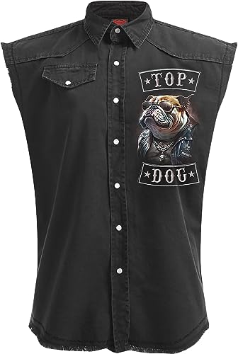Chaleco negro Spiral Top Dog Hombre que evita el calor y el sudor