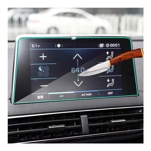 Film protection d'écran verre trempé navigation Peugeot 3008 5008 2017-2020