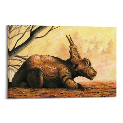 Toile animal sauvage arbre mort pour habiller un mur vide 40x60cm
