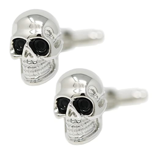 Gemelos de calavera con caja logo pirata miniatura 2