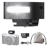 ZF04 Mini Camera Flash Speedlite for Canon/Nikon/Sony zv1/Fuji - 2 Power Levels, 372 Full Power Flashes, 6500K CCT, 3s Recycling, Universal Hot Shoe, Compact DSLR/Mirrorless Compatible Flash(Black)