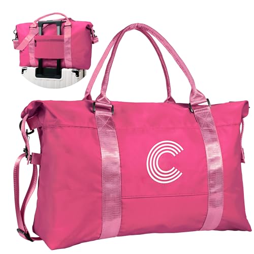 Image of Granddaughter Gift from Grandmom, Girls Travel Bag,Teen Girls Gift | Trendy Stuff Birthday Gifts, Sports Bag, Personalized Weekender Bags, Monogram Overnight Bags (Letter C)