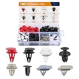 GOOACC 130PCS Body Interior and Exterior Retainer Fastener Clip Rocker Moulding Clip W/Sealer for Mini Cooper 51-71-7-127-742 07-13-1-480-419 BMW Lawson Clip Lizard