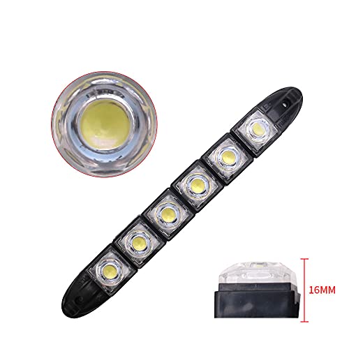 HEHEMM 6 LED Flexible 12V Auto Truck Tagfahrlicht Signallampen DRL Auto Nebel Tagfahrlicht wasserdichte LED Autolichter