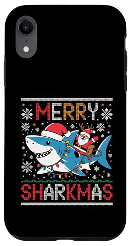 Merry Sharkmas AO[Z[^[ T^ CfBO V[N Cgt X}zP[X iPhone XR p