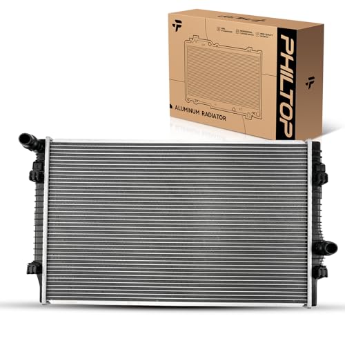 Image of PHILTOP CU13529 Automotive car Radiators for 2018-2023 Tiguan, 2015-2024 GTI, 2019-2021 Q3, 2015-2020 A3 Quattro, 2017-2019 Golf Alltrack, 2016-2018 Golf, 2015-2016 A3 1.8T, 2015-2019 2022-2024 Golf