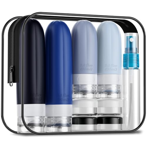 Bouteilles de voyage étanches Gemice en silicone pour shampooing (lot de 16)