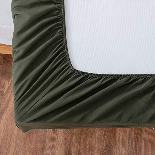 Pinkmemory Army Green Bed Sheet Set King Army Green 6Pcs Bedding Sheet Set 16" Deep Pocket Ultra Soft Brushed Microfiber Sheet Sets For King Bed-Easy Fit,Wrinkle Free #TOP4