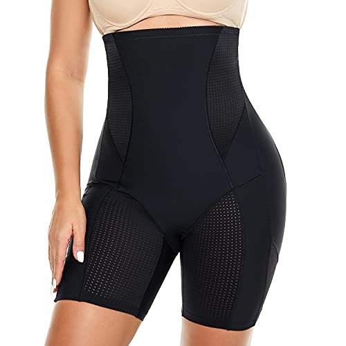 Shapewear for Women Firm Tummy Control Power Sculpting Shorts High Waisted Body Shaper Black