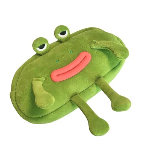 Itisyou ペンケース 大容量 面白い筆箱 ペンケース ぬいぐるみ カエル型 面白い 学生 ふわふわとした手触り 多機能 化粧品ポーチ