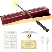 WDKXCN XPJBKC Varita de Sauco Brillante, 37CM Varita Dumbledore