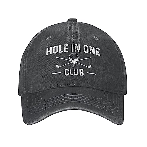 Beafoliya Funny Cap Holes in One Club Hat Men Baseball Hat Trendy Caps, Black, One size